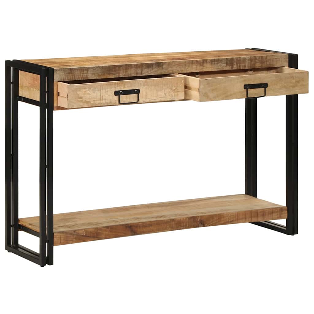 Tavolo consolle con cassetto Marrone Legno di mango massello | homemem39