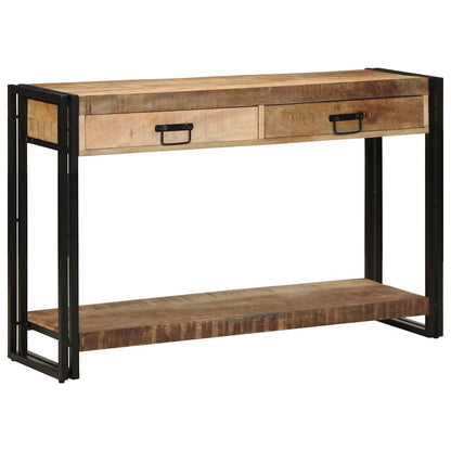 Tavolo consolle con cassetto Marrone Legno di mango massello | homemem39