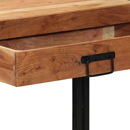 Tavolo consolle con cassetto Marrone Legno di Acacia Massello | homemem39