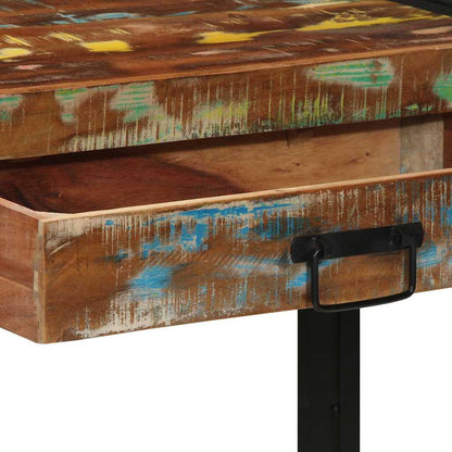 Tavolo consolle Multicolore legno massello di riciclo