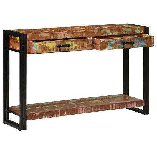 Tavolo consolle Multicolore legno massello di riciclo