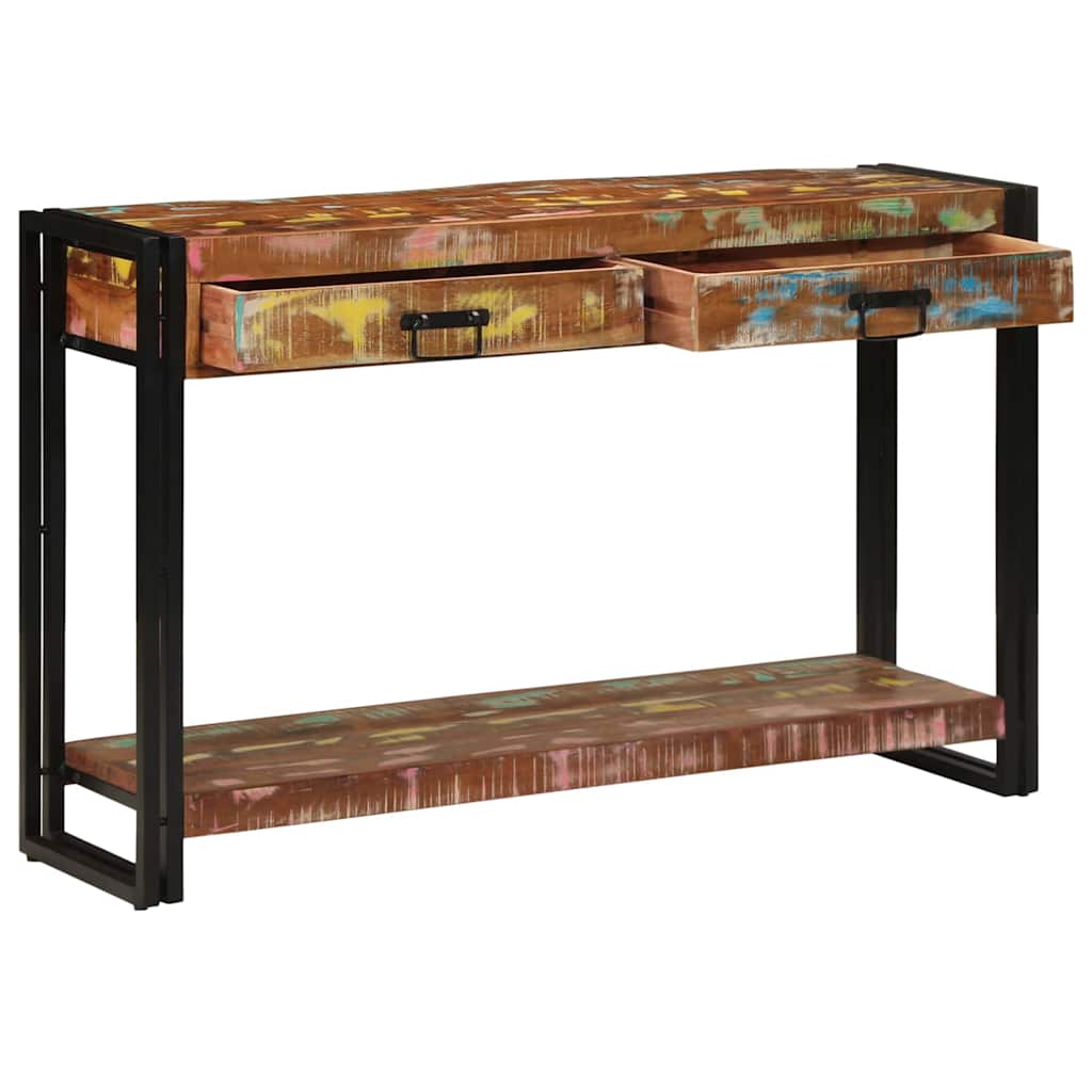 Tavolo consolle Multicolore legno massello di riciclo