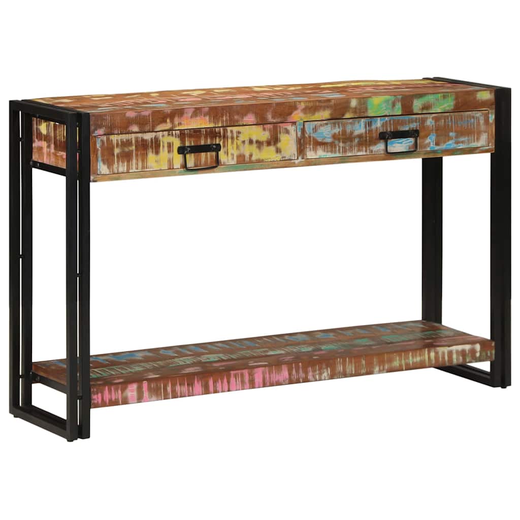 Tavolo consolle Multicolore legno massello di riciclo