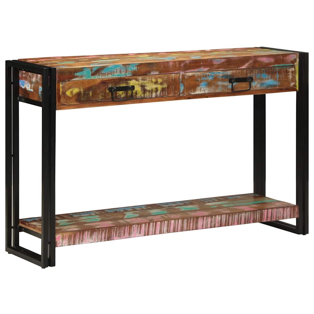 Tavolo consolle Multicolore legno massello di riciclo