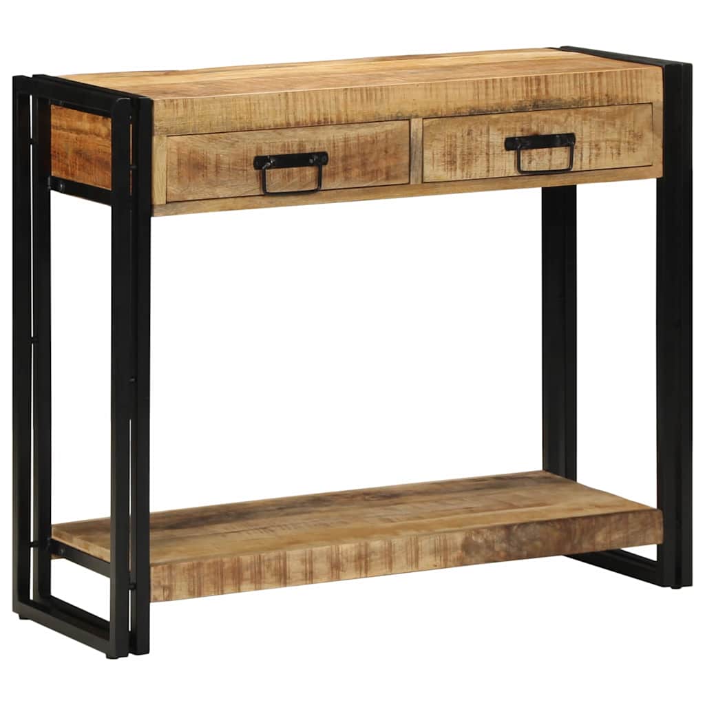 Tavolo consolle Marrone 90 x 33 x 75 cm Legno di mango massello | homemem39