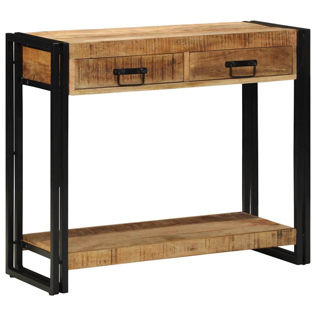 Tavolo consolle Marrone 90 x 33 x 75 cm Legno di mango massello | homemem39