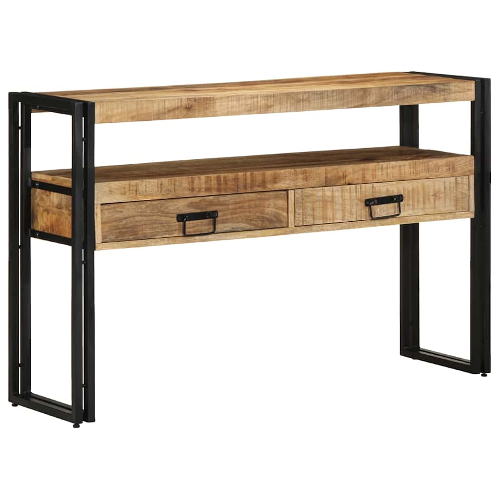 Tavolo consolle 120 x 33 x 75 cm legno massello di mango - homemem39