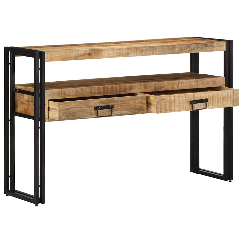 Tavolo consolle 120 x 33 x 75 cm legno massello di mango - homemem39