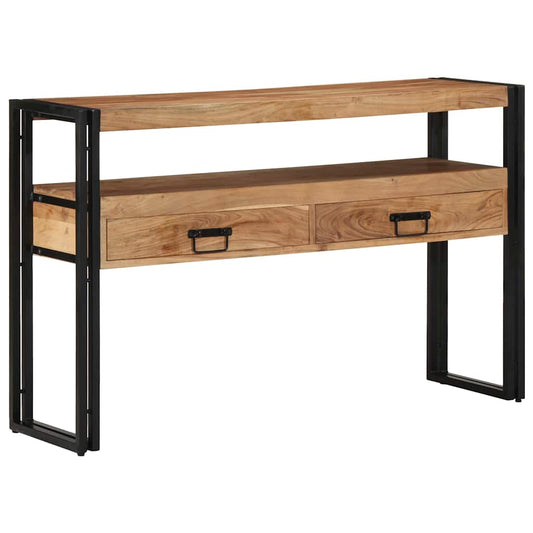 Tavolo consolle 120 x 33 x 75 cm legno massello di acacia