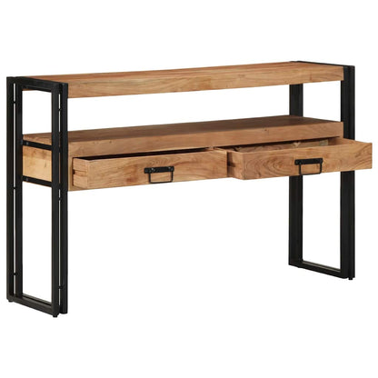 Tavolo consolle 120 x 33 x 75 cm legno massello di acacia