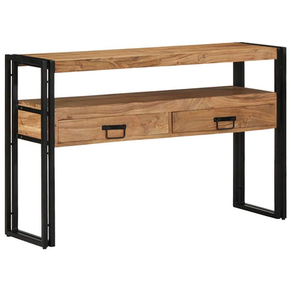Tavolo consolle 120 x 33 x 75 cm legno massello di acacia