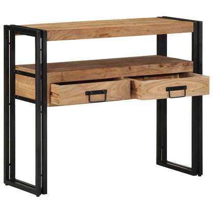 Tavolo consolle 90 x 33 x 75 cm legno massello di acacia - homemem39
