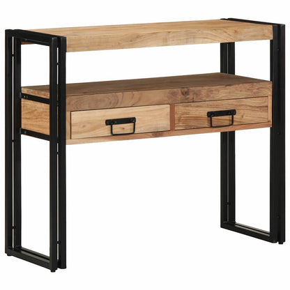 Tavolo consolle 90 x 33 x 75 cm legno massello di acacia - homemem39