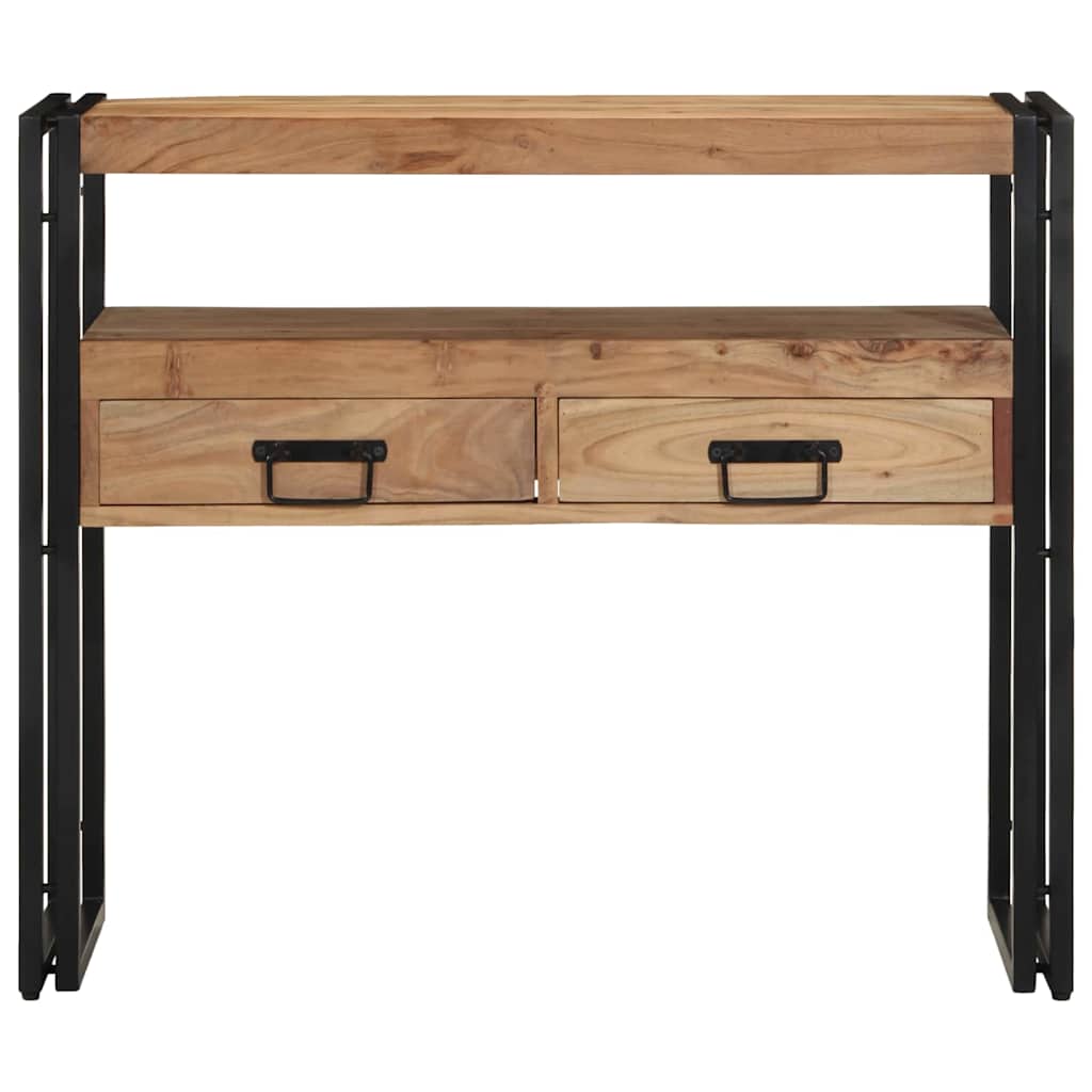 Tavolo consolle 90 x 33 x 75 cm legno massello di acacia - homemem39