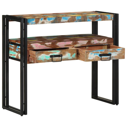 Tavolo consolle 90 x 33 x 75 cm legno massello di riciclo