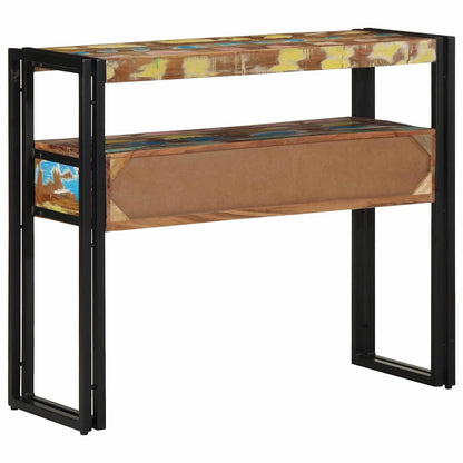 Tavolo consolle 90 x 33 x 75 cm legno massello di riciclo