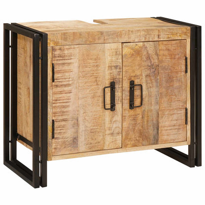 Armadio sottolavello con porta Marrone Legno di mango massello | homemem39