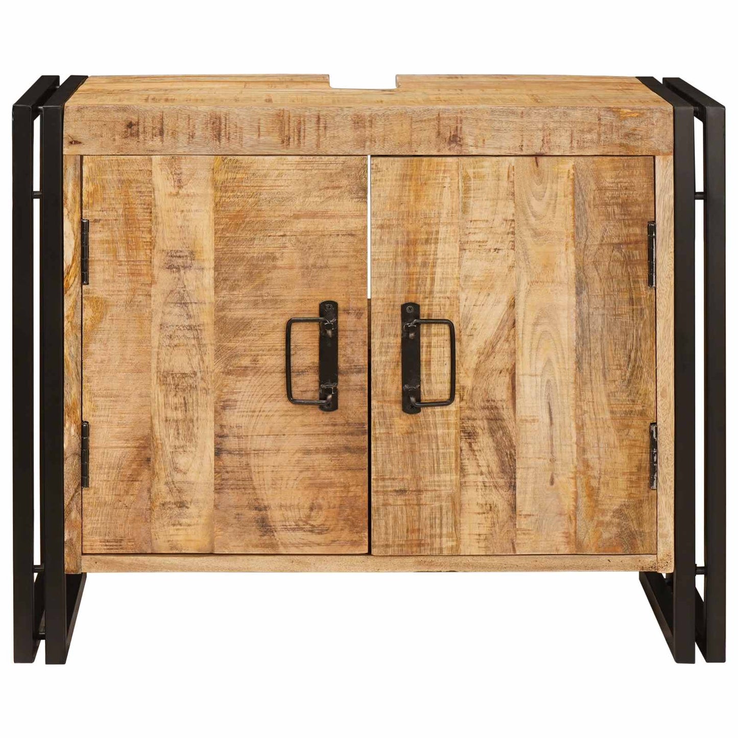 Armadio sottolavello con porta Marrone Legno di mango massello | homemem39