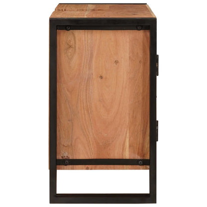 Armadio sottolavello con porta Marrone Legno di Acacia Massello | homemem39