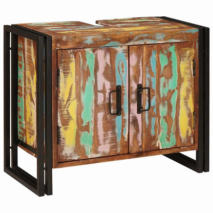 Armadio sottolavello Multicolore Legno Recuperato Massello | homemem39