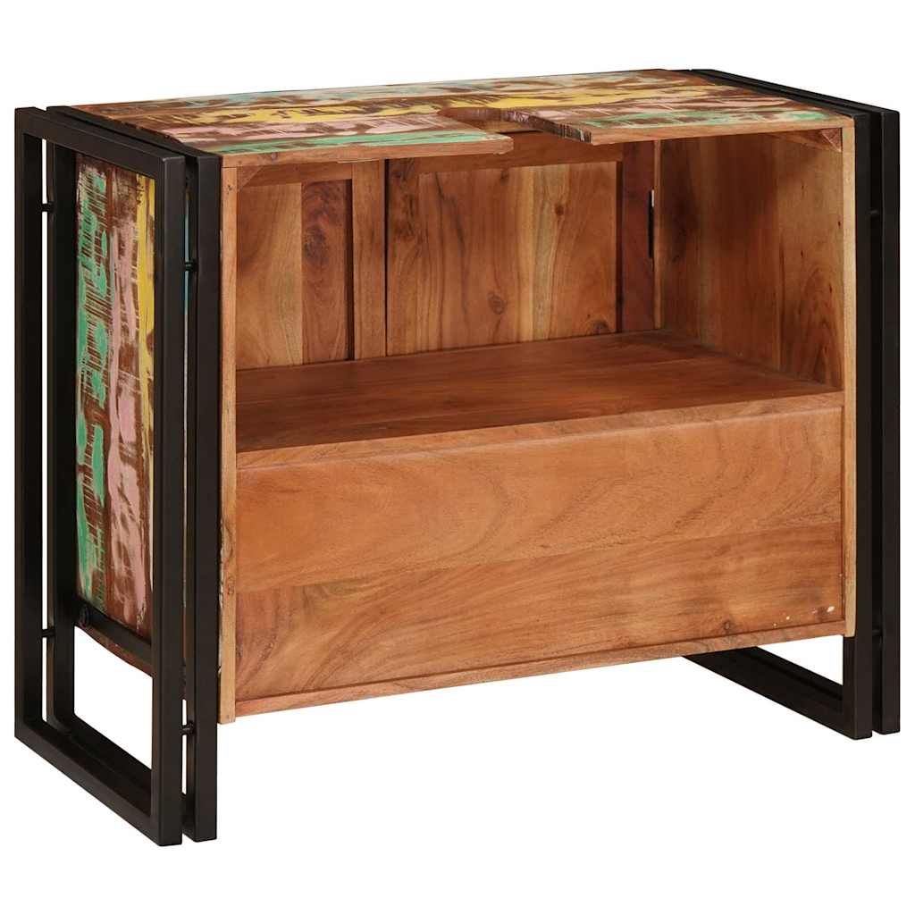 Armadio sottolavello Multicolore Legno Recuperato Massello | homemem39