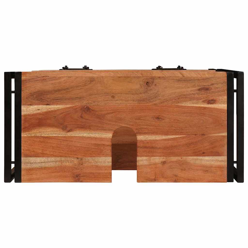 Armadio da bagno con cassetto Marrone Legno di Acacia Massello | homemem39