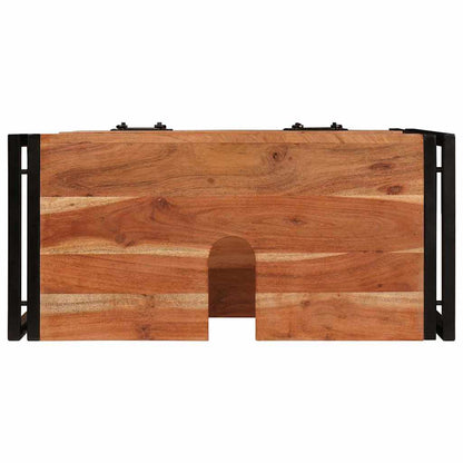 Armadio da bagno con cassetto Marrone Legno di Acacia Massello | homemem39