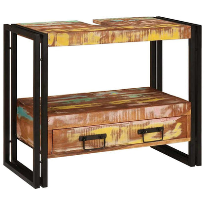 Armadio da bagno Multicolore Legno Recuperato Massello | homemem39