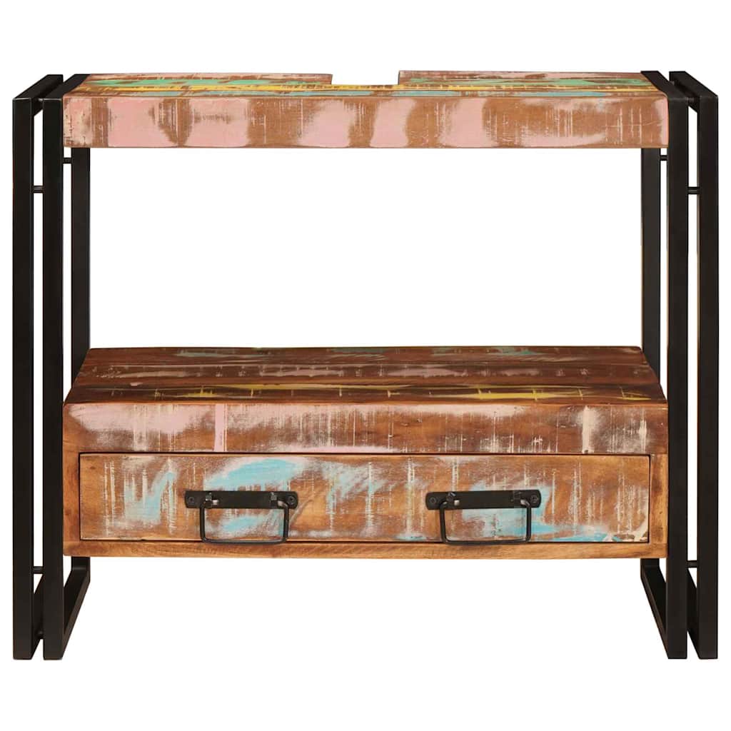 Armadio da bagno Multicolore Legno Recuperato Massello | homemem39