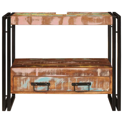 Armadio da bagno Multicolore Legno Recuperato Massello | homemem39