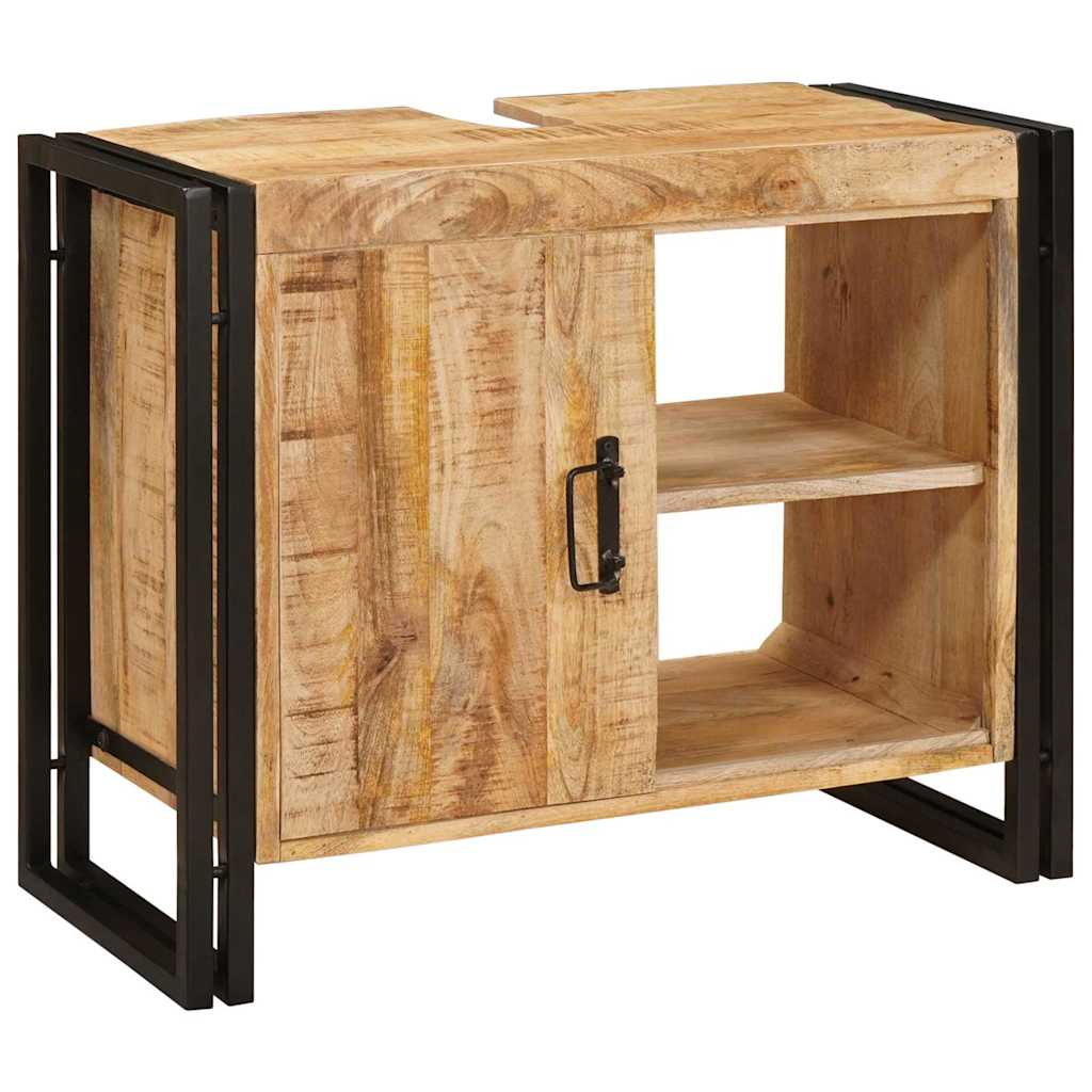 Armadio sottolavello con porta Marrone Legno di mango massello | homemem39