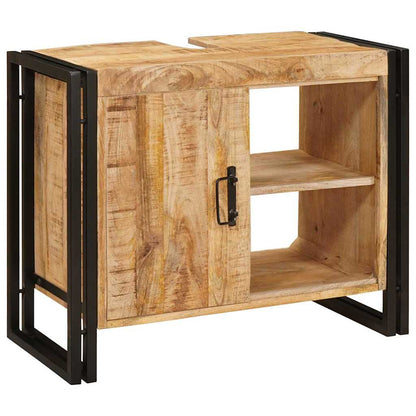 Armadio sottolavello con porta Marrone Legno di mango massello | homemem39
