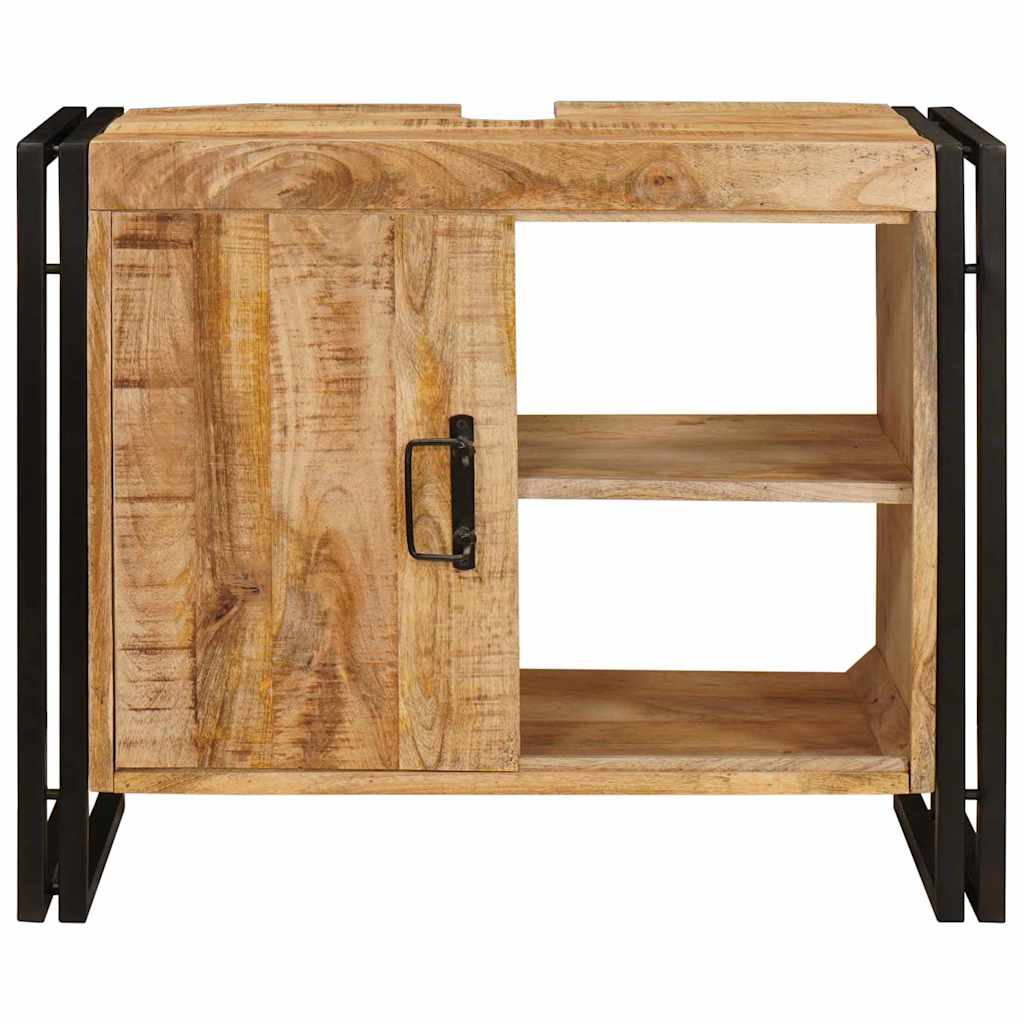 Armadio sottolavello con porta Marrone Legno di mango massello | homemem39