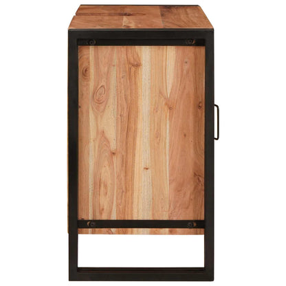 Armadio sottolavello con porta Marrone Legno di Acacia Massello | homemem39