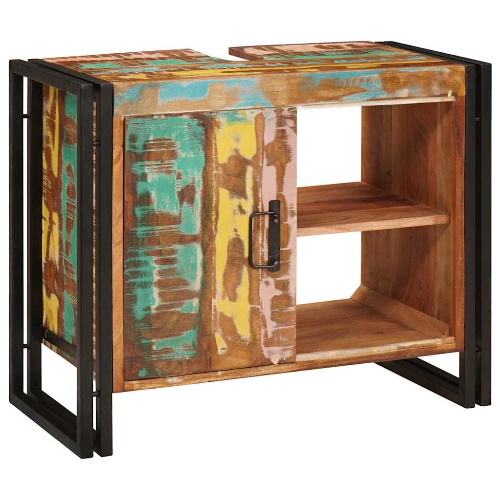 Armadio sottolavello Multicolore Legno Recuperato Massello | homemem39