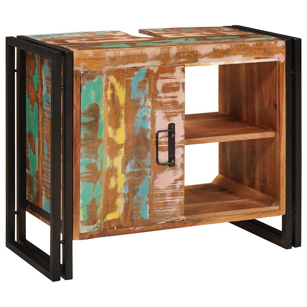 Armadio sottolavello Multicolore Legno Recuperato Massello | homemem39