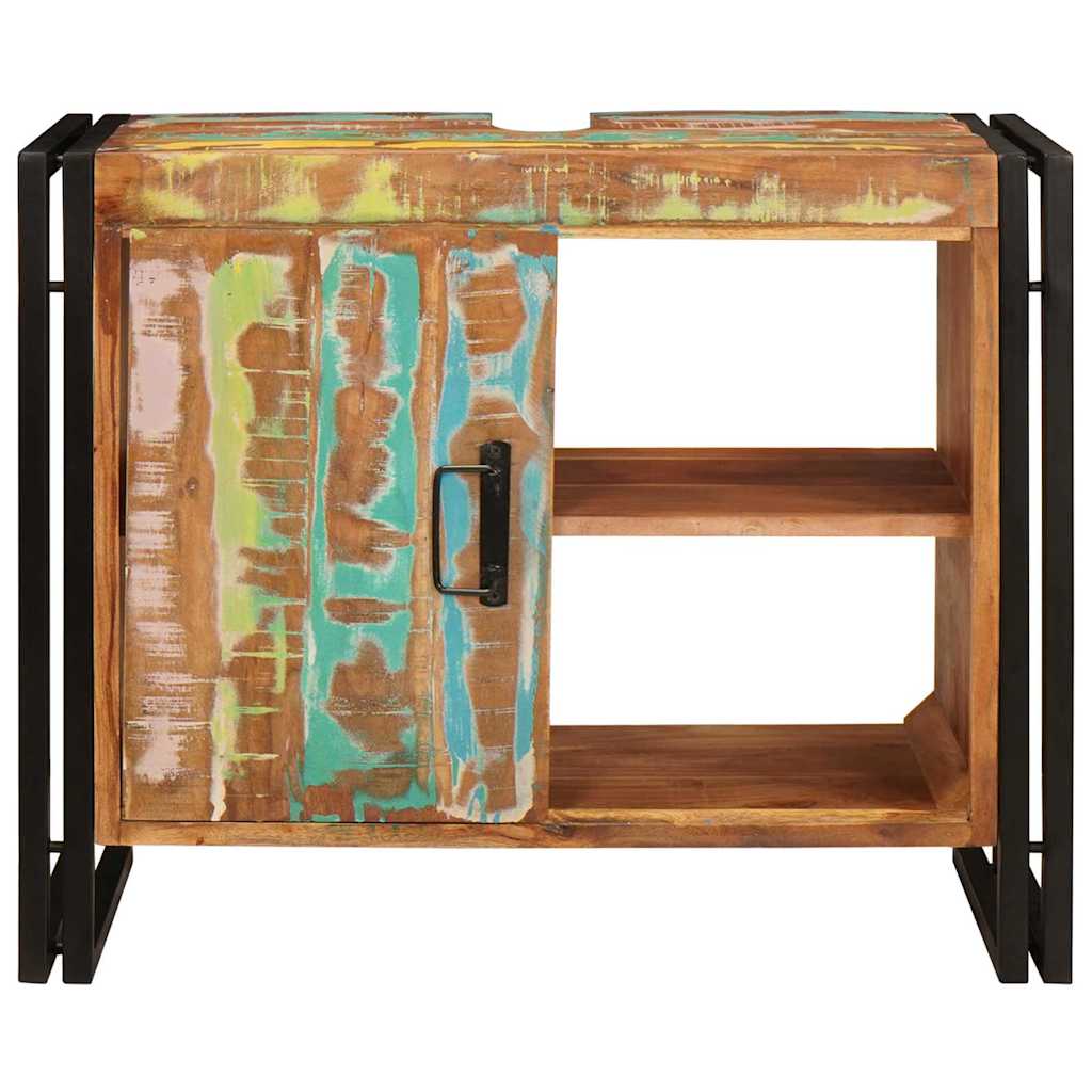 Armadio sottolavello Multicolore Legno Recuperato Massello | homemem39