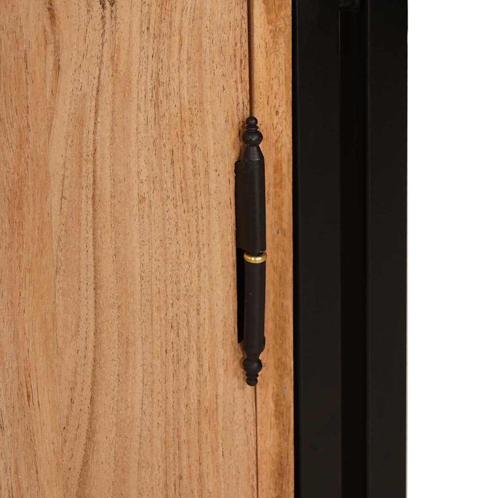 Armadio da Notte Marrone legno massello di acacia