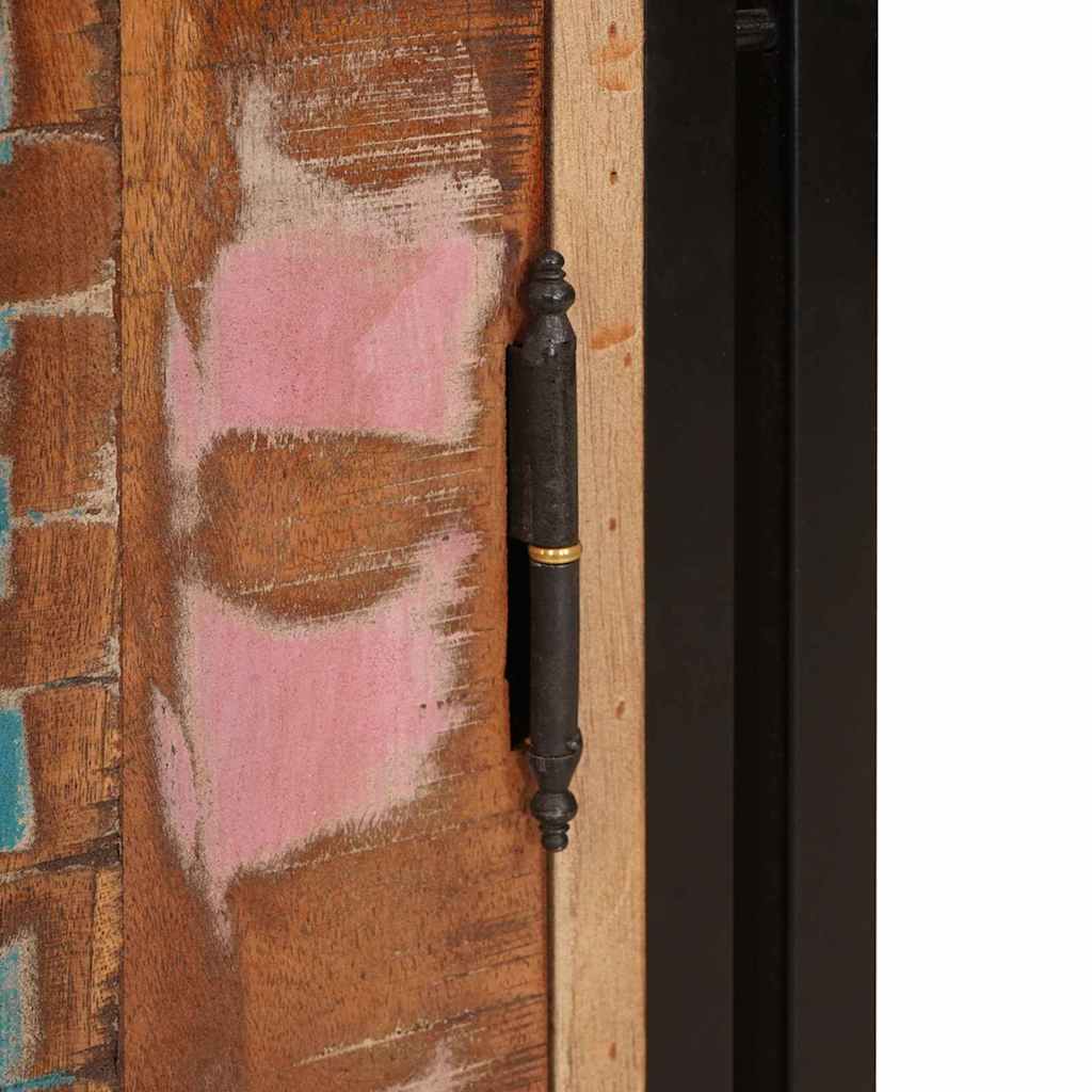 Armadio da Notte Multicolore legno massello di riciclo