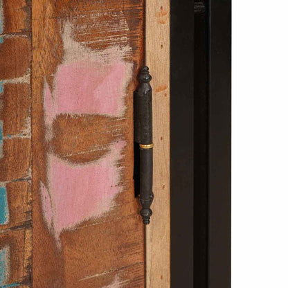 Armadio da Notte Multicolore legno massello di riciclo