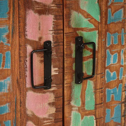 Armadio da Notte Multicolore legno massello di riciclo