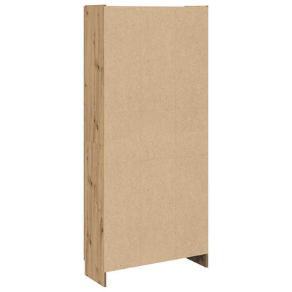 Credenza Alta Rovere Artigianale 82,5x30,5x185 cm in Truciolato | homemem39