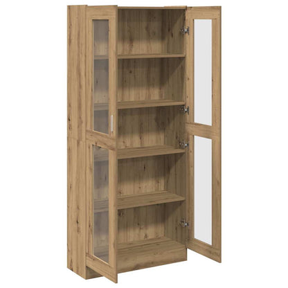 Credenza Alta Rovere Artigianale 82,5x30,5x185 cm in Truciolato | homemem39