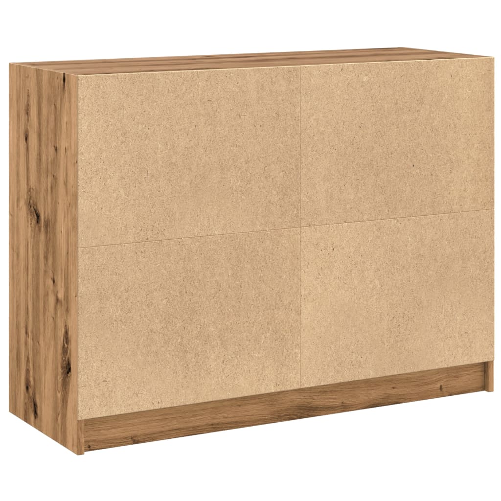 Credenza Rovere Artigianale 102x37x75,5 cm in Legno Multistrato - homemem39