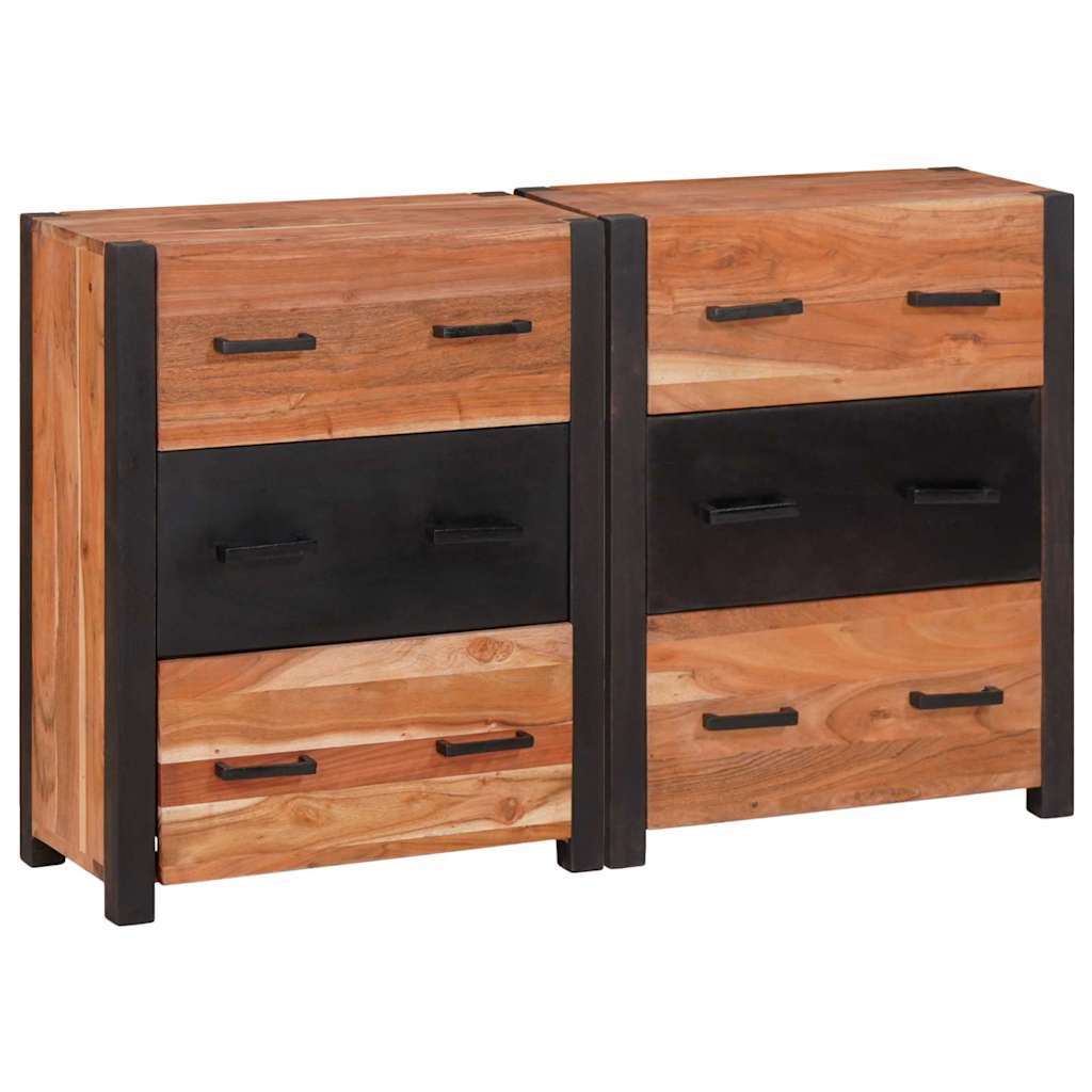 Credenza con cassetto 3 pcs Marrone 110 x 30 x 75 cm - homemem39