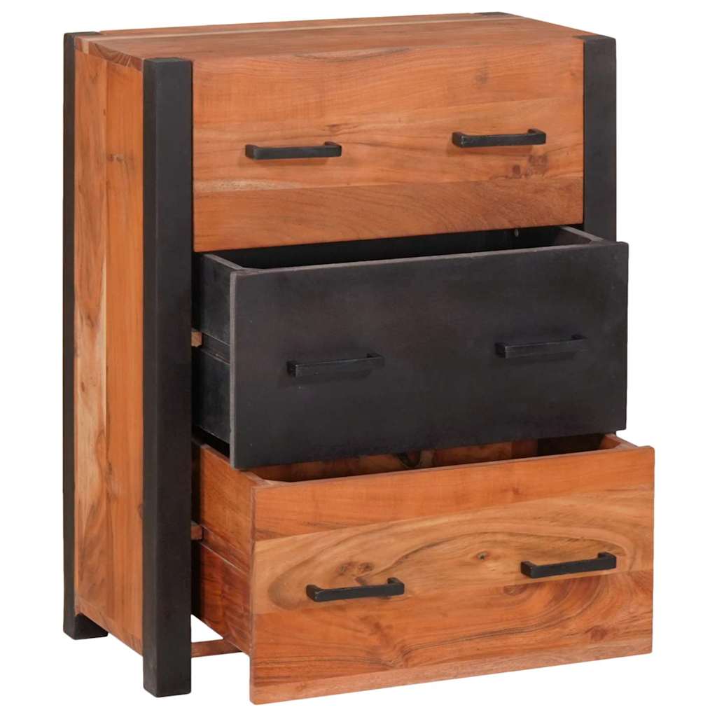 Credenza con cassetto 3 pcs Marrone 110 x 30 x 75 cm - homemem39