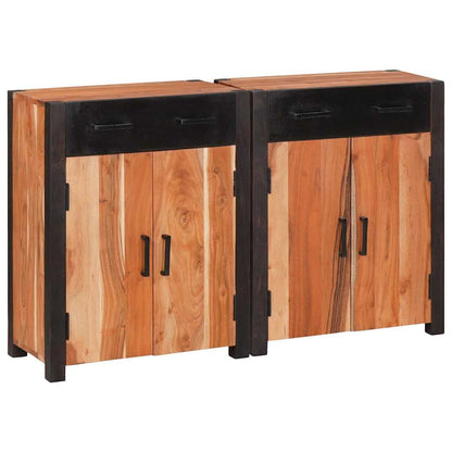 Credenza 2 pcs Marrone 110 x 30 x 75 cm - homemem39