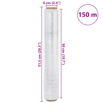 Film Estensibile 2 pz Trasparente 20 μm 50 cm x 150 m | homemem39