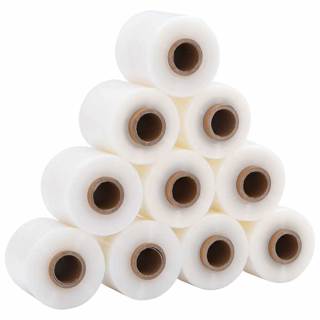 Film Estensibile con Manico 10 pz Trasparente 23 μm 50cm x 150m | homemem39