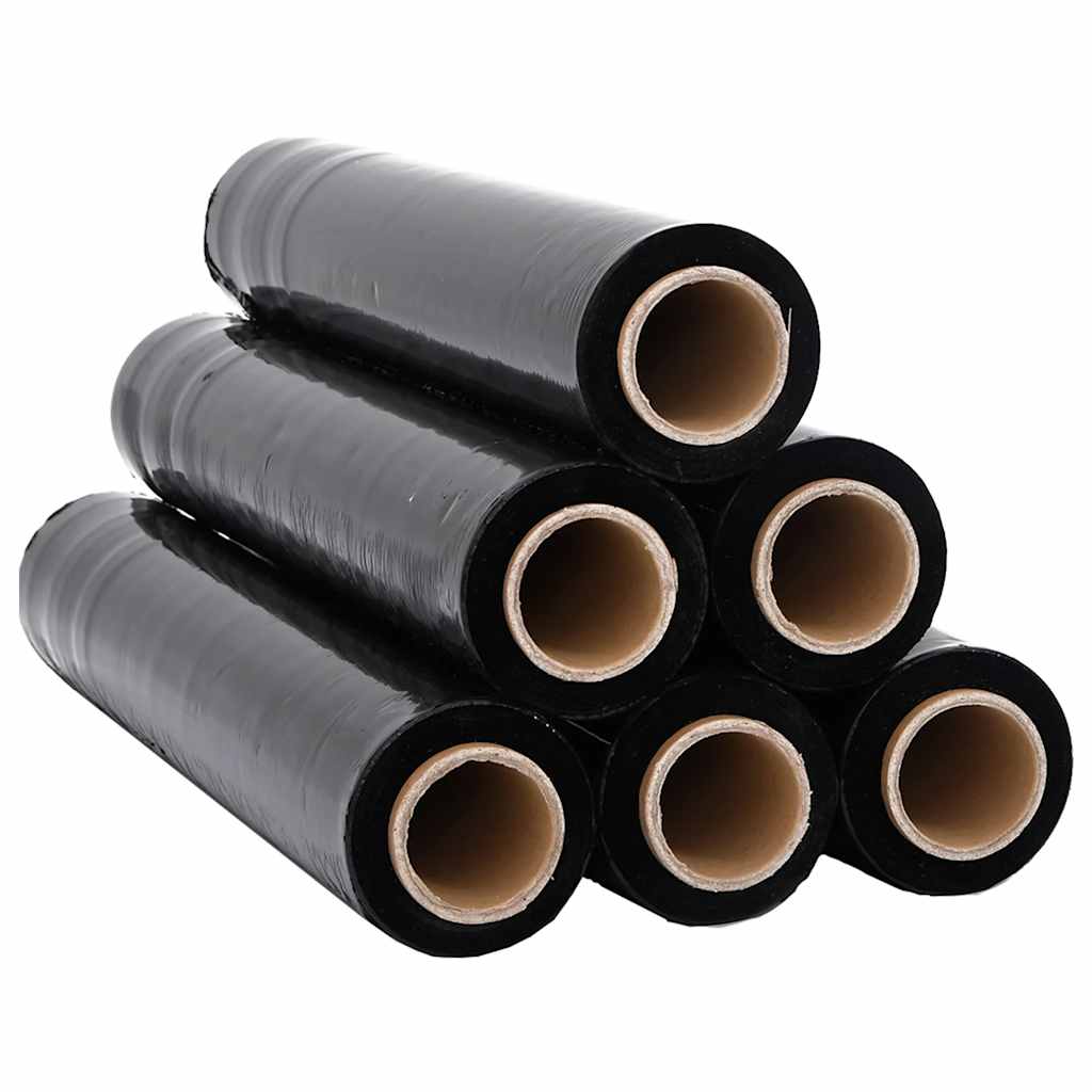 Film Estensibile 6 pz Nero 23 μm 50 cm x 150 m | homemem39